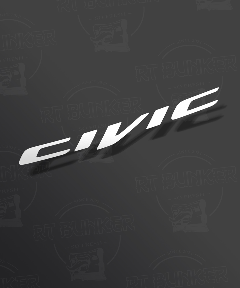 Pegatina Civic Honda